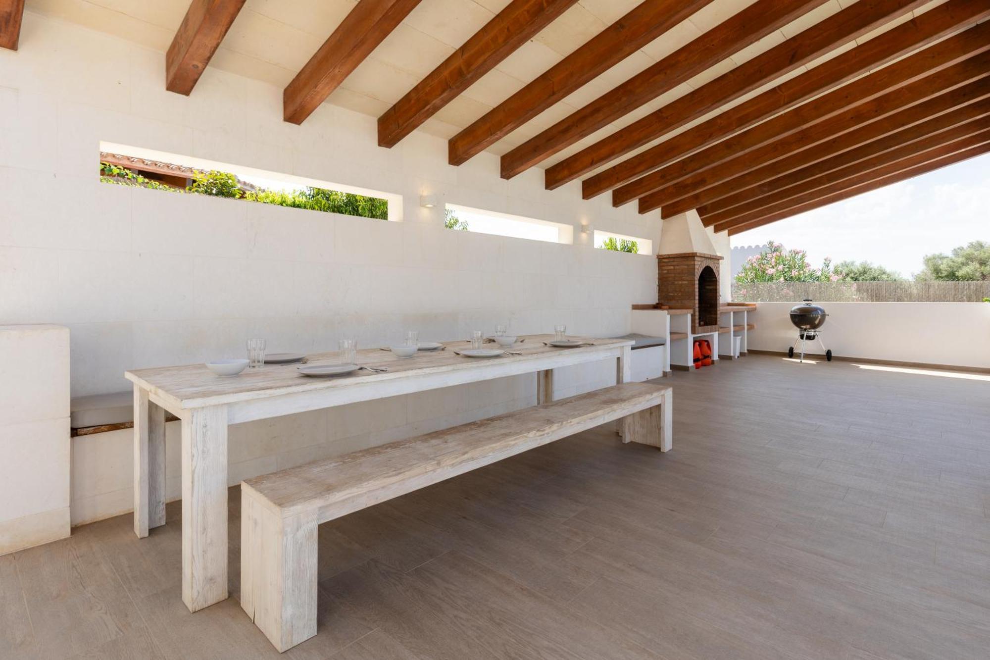 Villa Maravilla With Heatable Pool Rooftopbar With Sea Views And Range Rover Binibeca Exterior foto